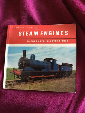 A Salmon Colour Book  STEAM ENGINES  50 COLOURED ILLUSTRATIONS