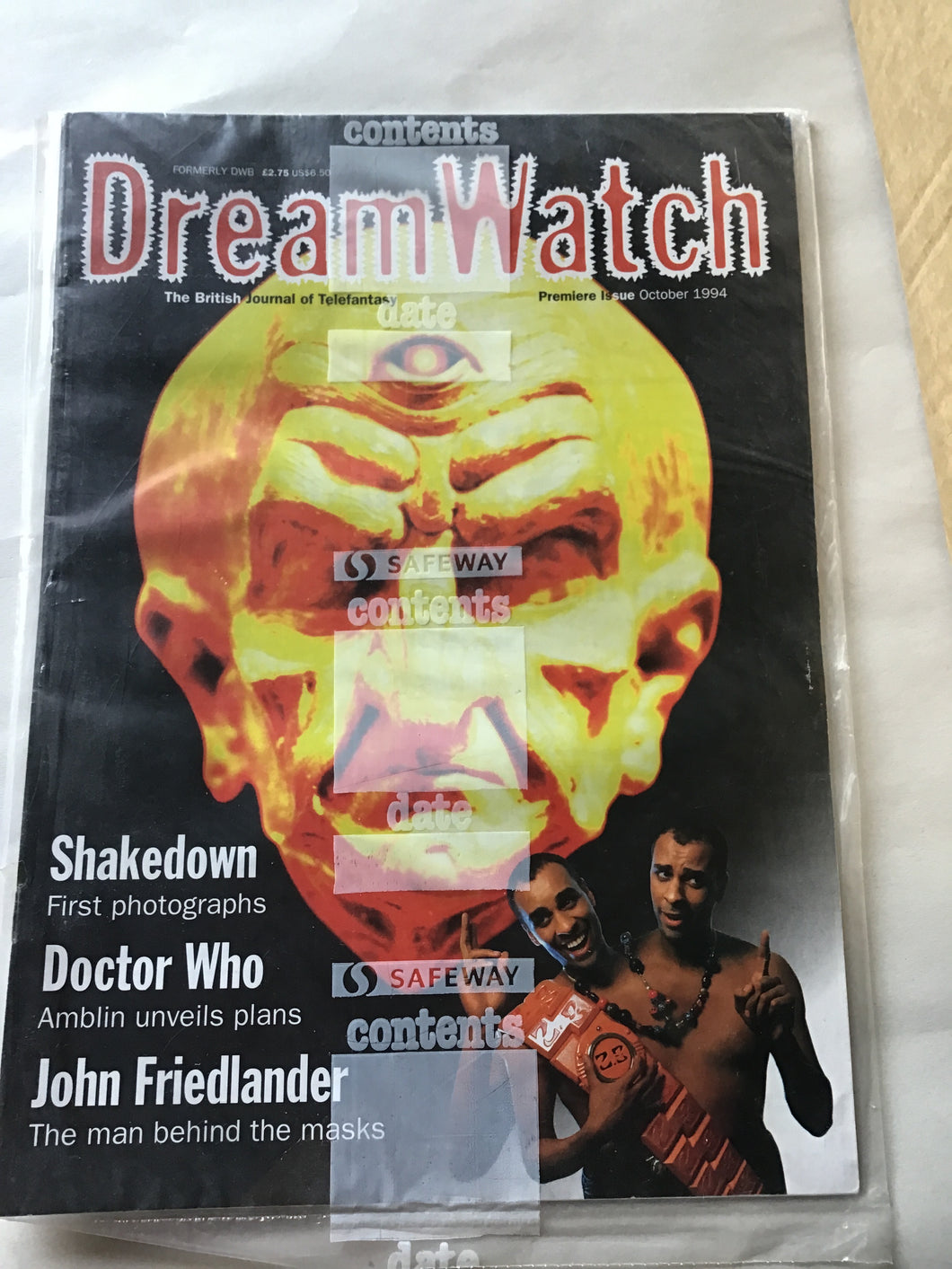 Dream watch Magazine October 1994 first issue shake down Doctor Who