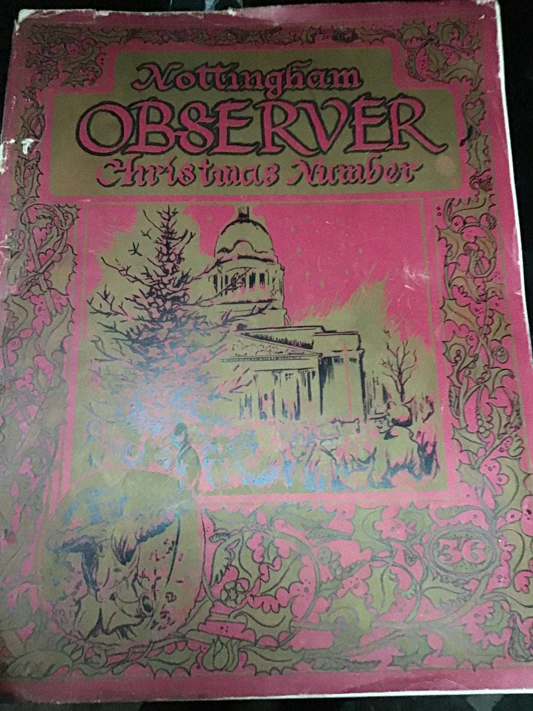 Nottingham observer Christmas and number 1956 paperback magazine