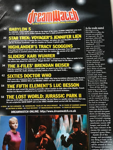 Dream watch magazine July 1990 7X files the lost world the fifth element Babylon 5 Batman