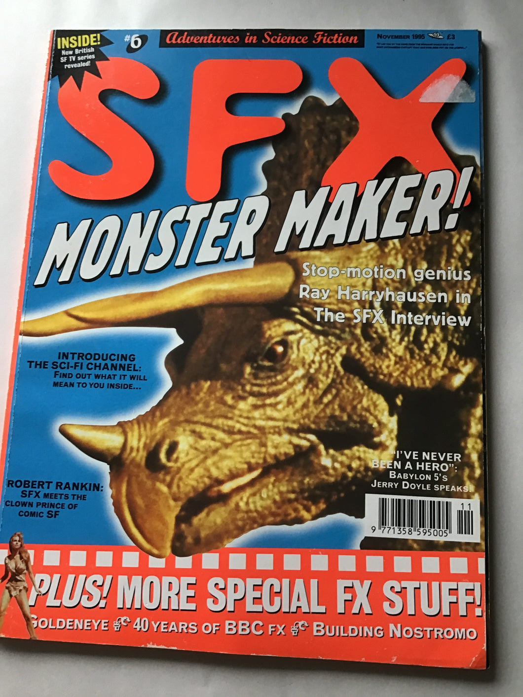 SFX magazine November 1995 monster maker Babylon 5