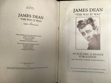 Load image into Gallery viewer, JAMES DEAN THE WAY IT WAS - Rare paperback - An electric reader publication by Terry Cunningham 1983
