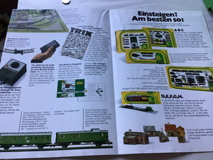 Trix new items for 1981 model railway catalogue Minitrix poster Die Welt Der Eisenbahn