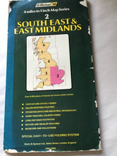 Load image into Gallery viewer, St Michael AA map Southeast and East Midlands 4 miles to 1 inch map series 2 1980.
