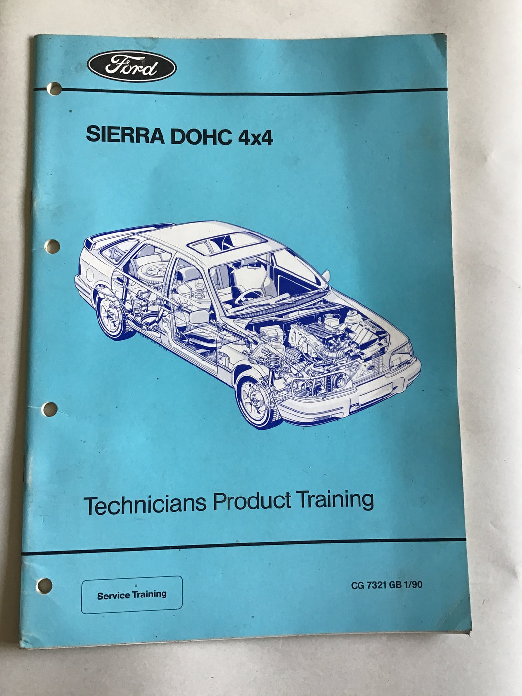 Ford Sierra DOHC 4x4 technicians product training service training CG7321GB1/90