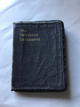 Load image into Gallery viewer, The salvation testament indexed and marked by the best methods of bible1941 leather cover pocket sized
