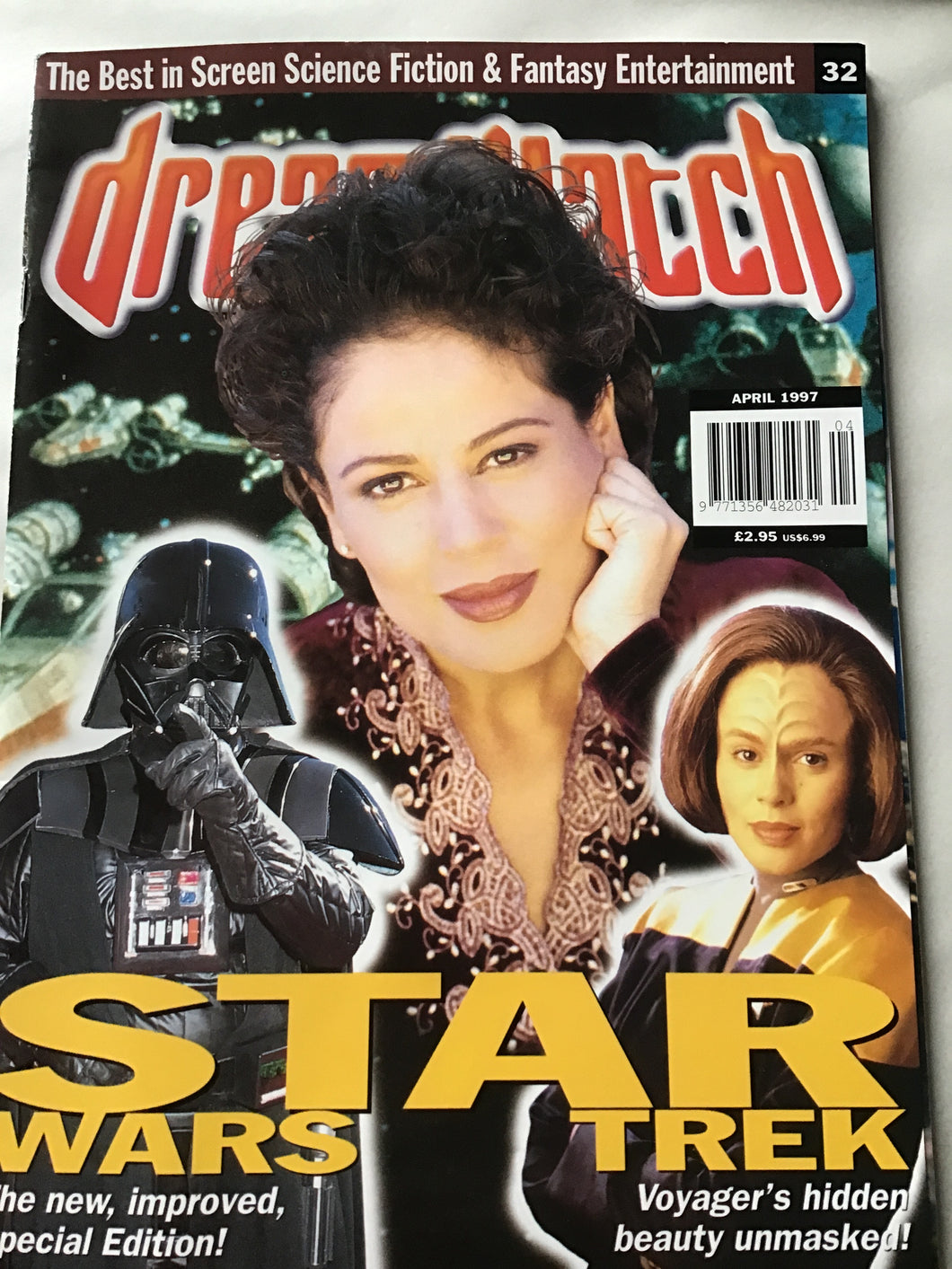 Dream watch magazine April 1999 Star Trek Star Wars Babylon 5 X-Files dark skies.