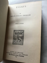 Load image into Gallery viewer, Essays by Ralph Waldo Emerson first series Boston New York 1887

