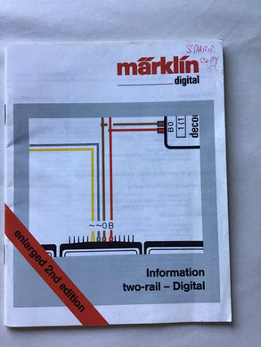 Marklin digital enlarged 2nd edition information two-rail digital  booklet