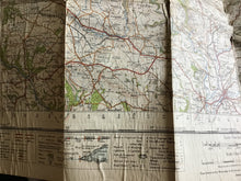 Load image into Gallery viewer, Ordnance survey map 45 Derbyshire dated 1947 cloth does not have the front or back cover
