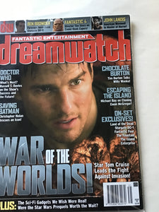 Dream watch magazine August 2005 issue 131 war of the worlds Doctor Who Batman the island