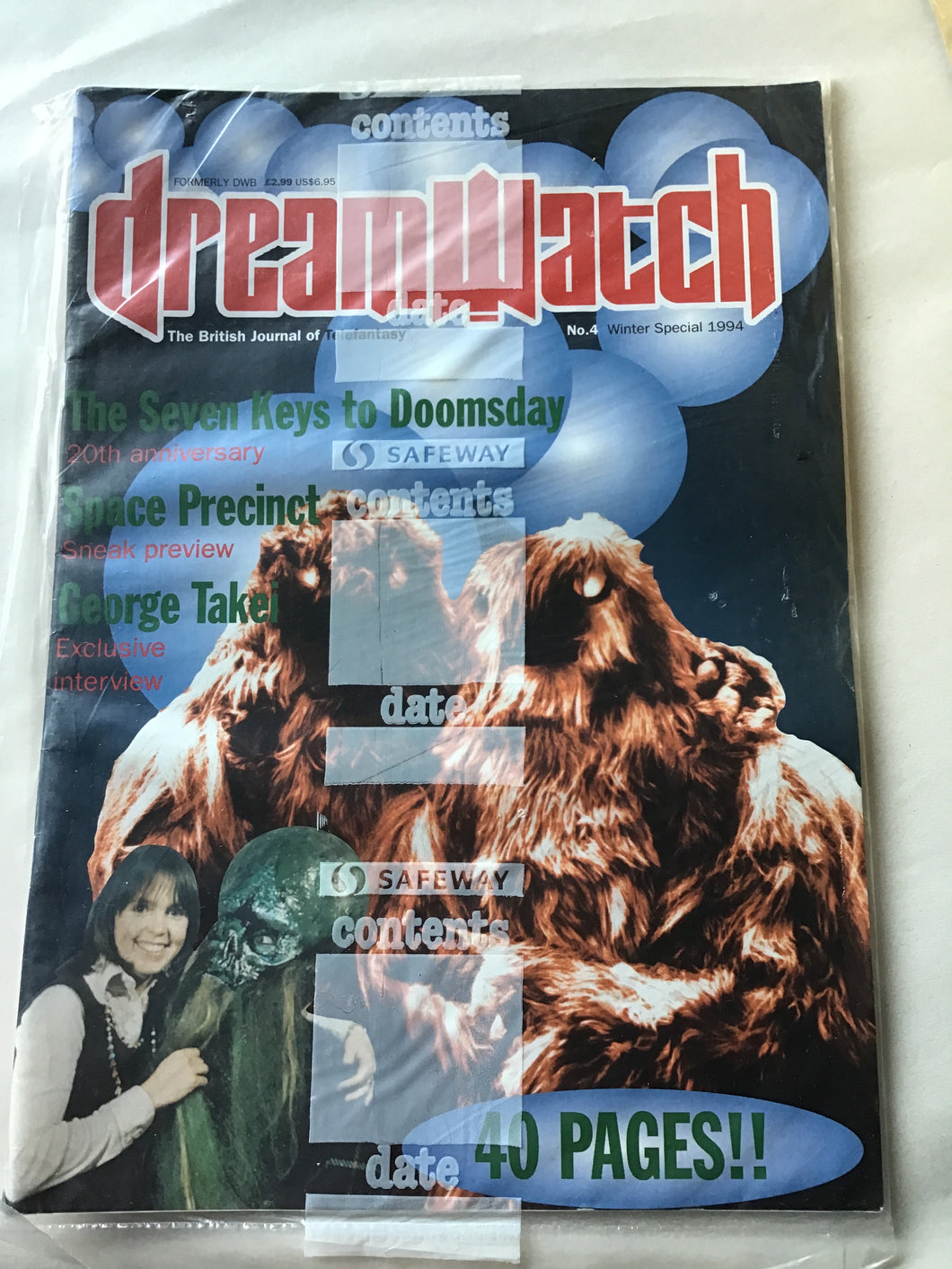 Dream watch magazine Formally DWB Winter special 1994 number 4. Space precinct George Takei interview