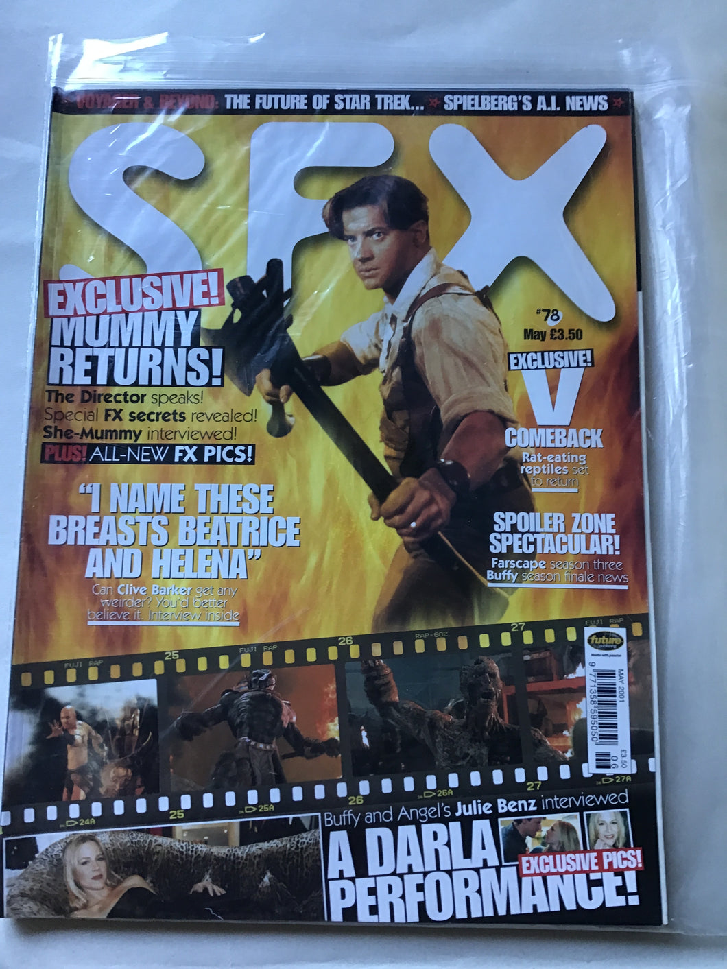SFX magazine May 2001 Farscape Buffy mummy