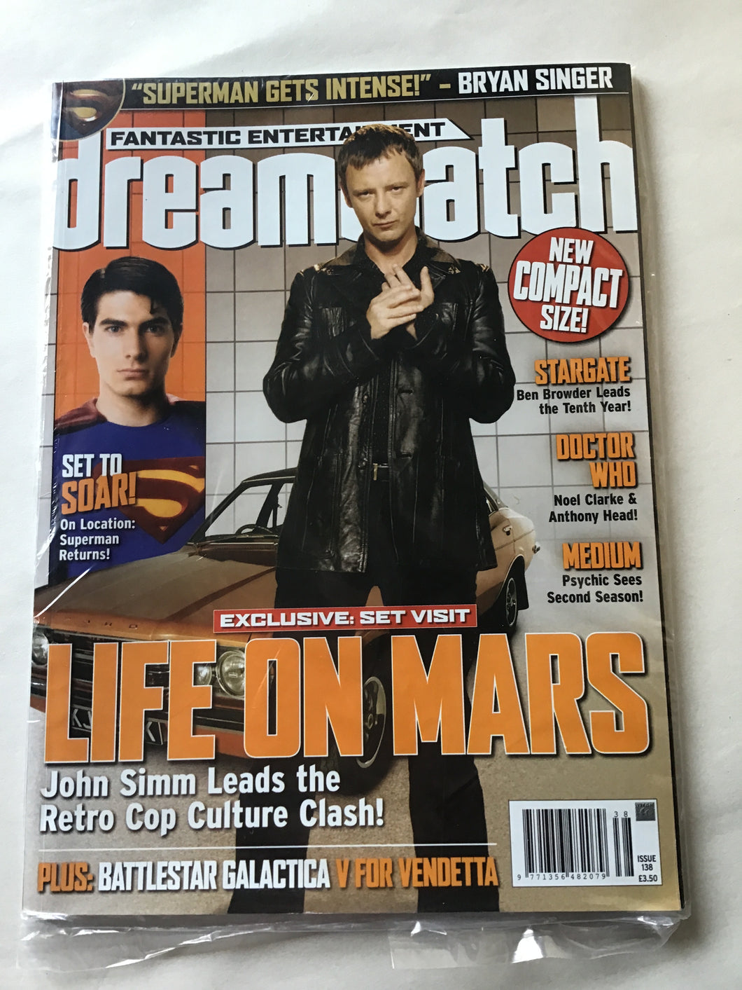 Dream watch magazine March 2006 issue 138 Life On Mars superman v for vendetta Stargate