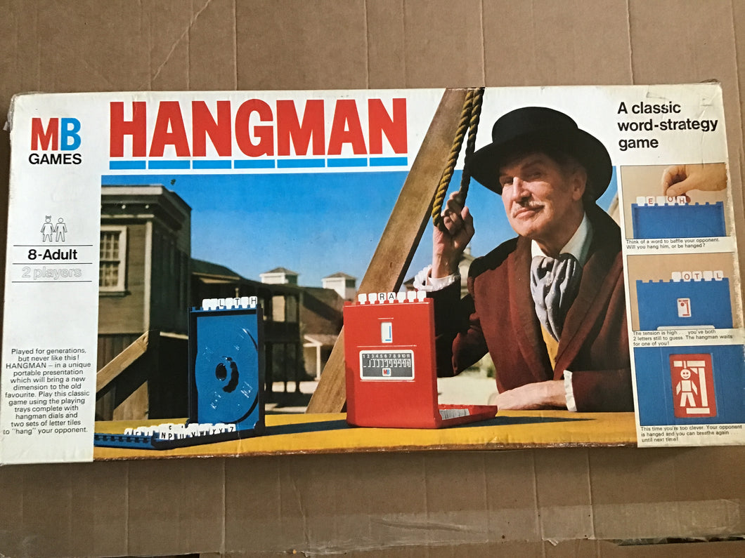 Hangman a classic world strategy game board game by MB games 1977 Milton Bradley