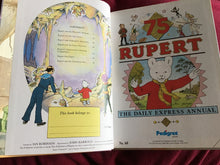 Load image into Gallery viewer, Rupert the bear annual 75th anniversary edition the daily express number 16 printed 1995 released for 1996
