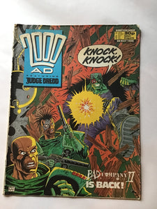 2000 A.D. featuring Judge Dredd prog 576 May 1988
