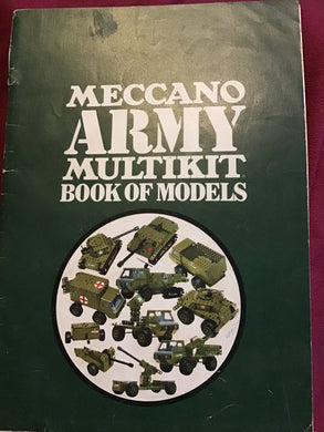 MECCANO  ARMY  MULTIKIT  BOOK OF MODELS Paperback 1974