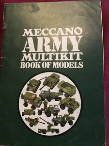 MECCANO  ARMY  MULTIKIT  BOOK OF MODELS Paperback 1974