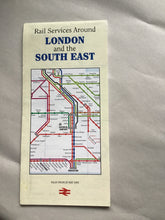 Load image into Gallery viewer, Rail Services Around  LONDON  and the  SOUTH EAST  VALID FROM 29 MAY 1995
