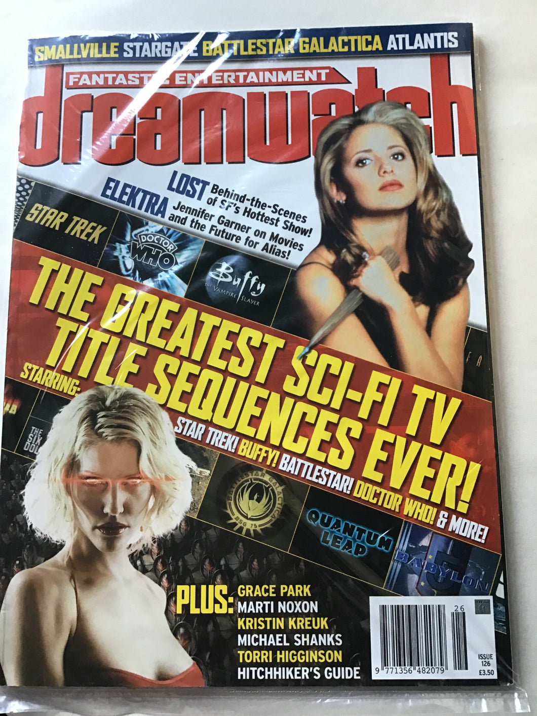 Dream watch magazine March 2005 issue 126 Star Trek Doctor Who Buffy Electra lost quantum leap Babylon 5