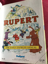 Load image into Gallery viewer, Rupert the bear the daily express annual 1996 1997 number 61 hardcover
