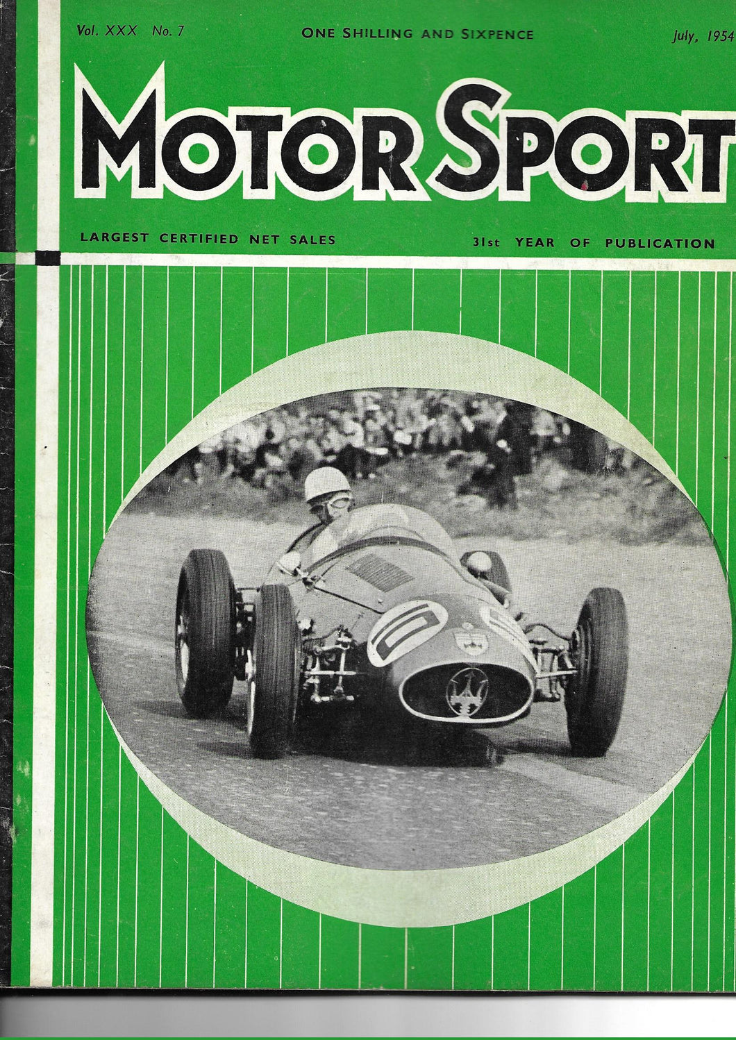 Motor Sport Magazine Vol XXX No 7 July 1954