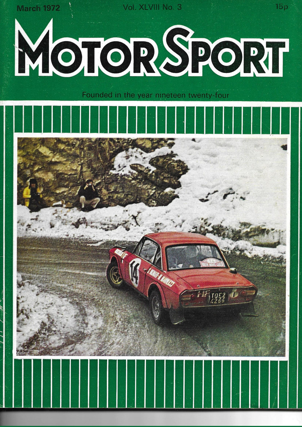 Motor Sport Magazine March 1972 Vol XLVIII No 3