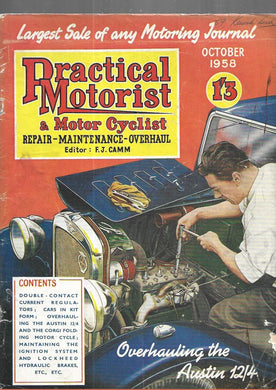 Practical Motorist October 1958 [Paperback] Practical Motorist October 1958