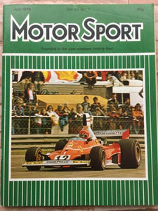 Motor Sport Magazine, July 1975, Vol. LI No. 7