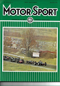 Motor Sport Magazine Vol XXXIX No 11 November 1963 Alfa Romeo 2600 Rover 2000