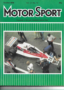 Motor Sport Magazine Vol LII No 10 October 1976