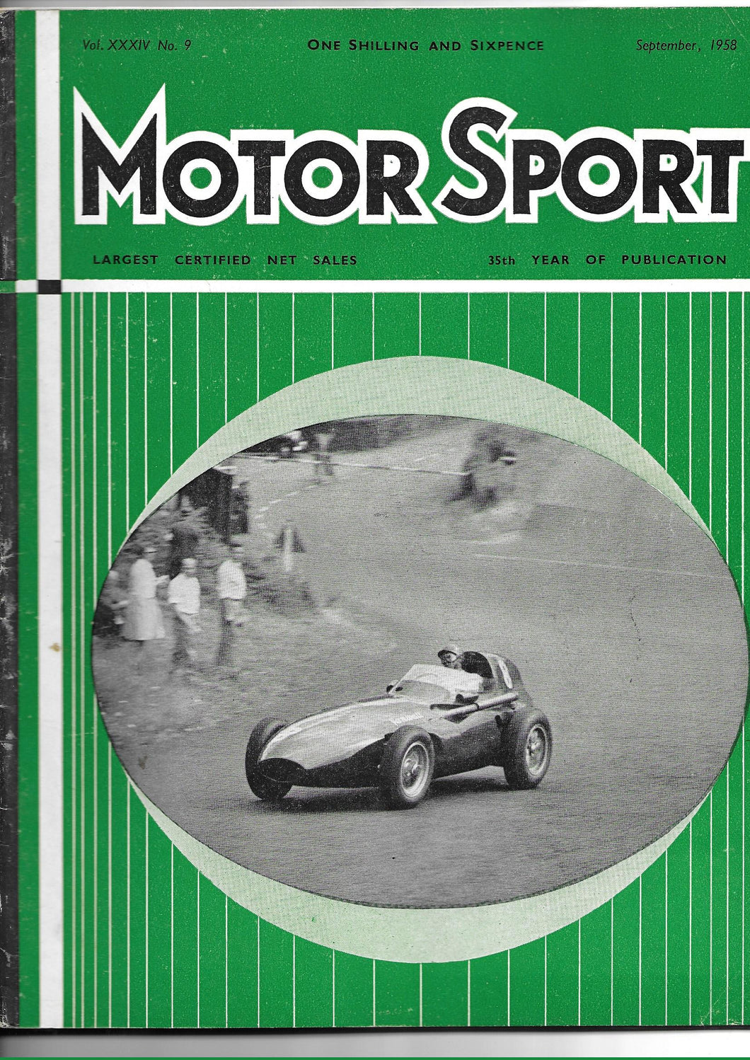 Motor Sport Magazine Vol XXXIV No 9 September 1958