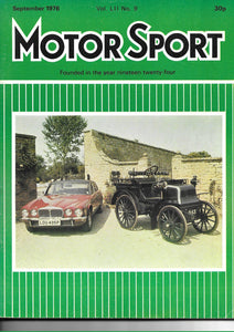 Motor Sport Magazine Vol LII No 9 September 1976
